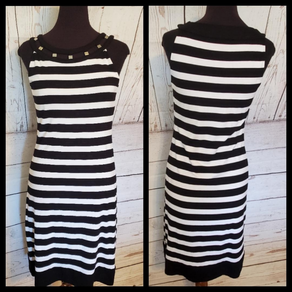 White House Black Market striped dress XS